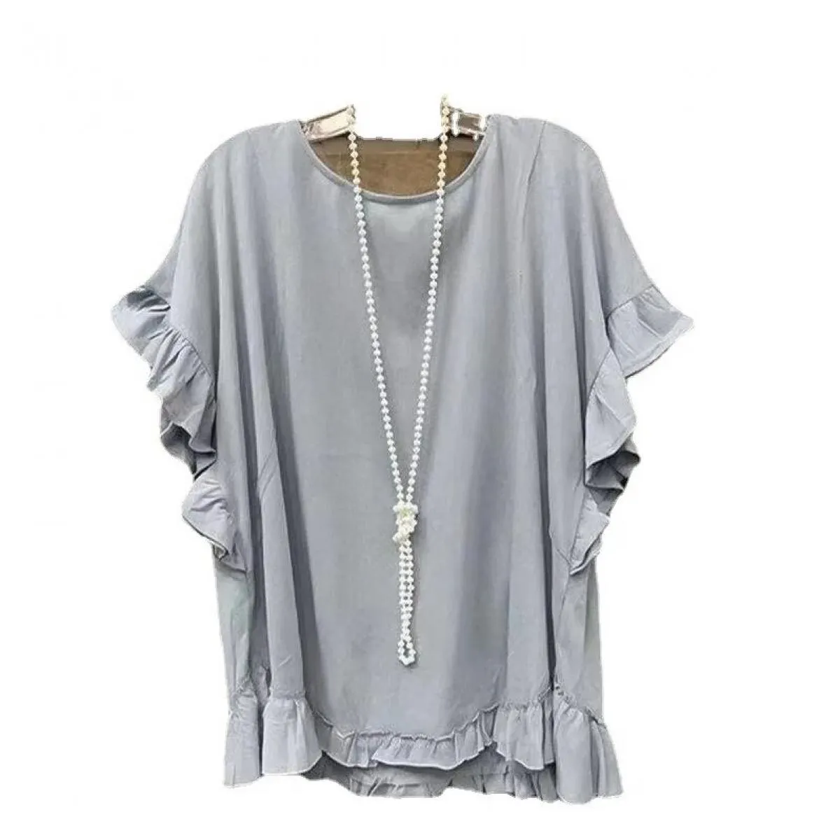 2023 T-shirt da donna a maniche corte con scollo tondo e pullover da donna
