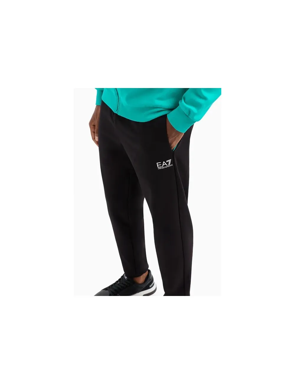 3DPV75 TUTA COMPLETA UOMO EA7 EMPORIO ARMANI FELPA E PANTALONE IN COTONE MAN