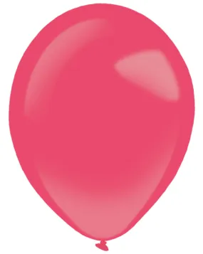50 palloncini in lattice rosso mela metallizzato 27,5 cm