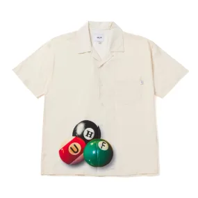 BILLIARDS S/S WOVEN TOP - OFF WHITE