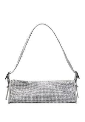 Borsa joy con cristalli in argento - donna