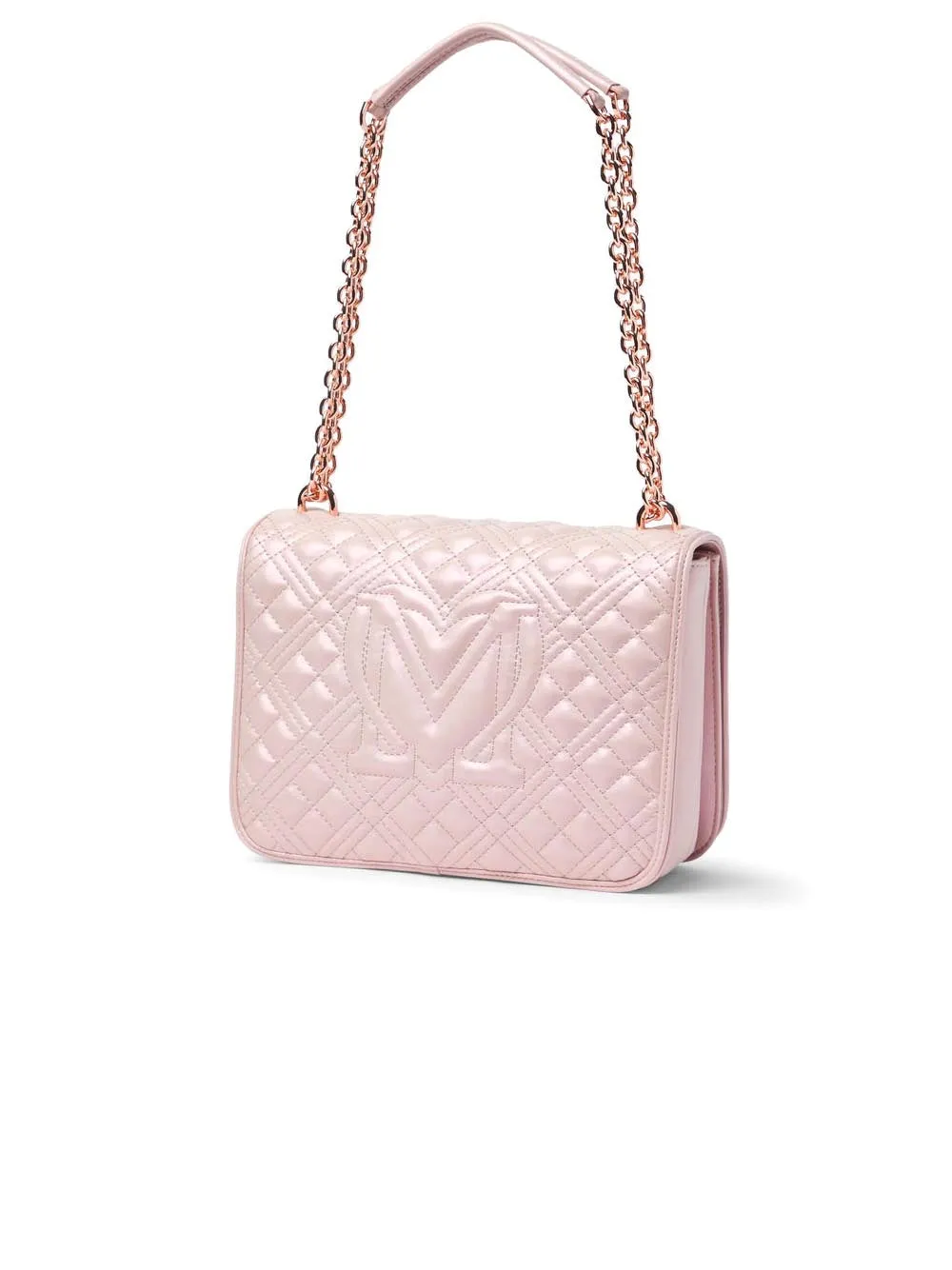 Borsa Quilted Pu - Rose Gold Laminato