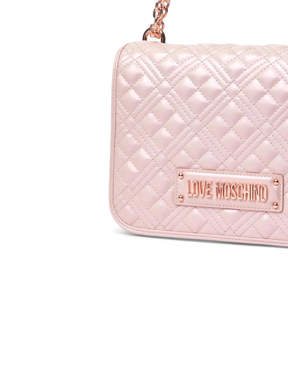 Borsa Quilted Pu - Rose Gold Laminato