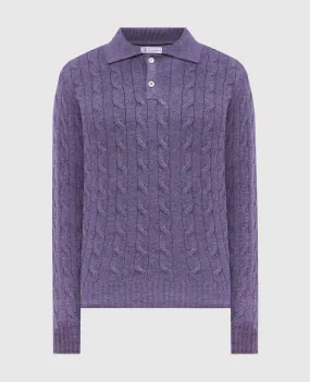 Brunello Cucinelli Maglione in cashmere viola M22707205