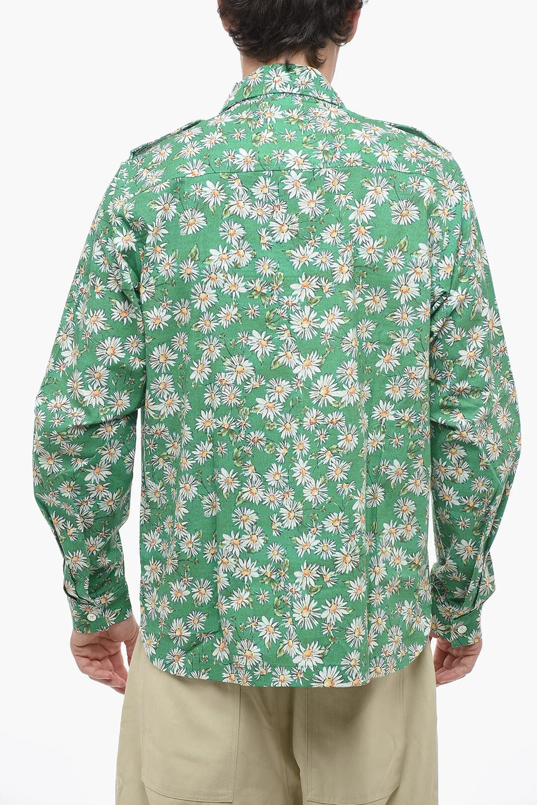 Camicia A Maniche Lunghe Con Stampa Floreale