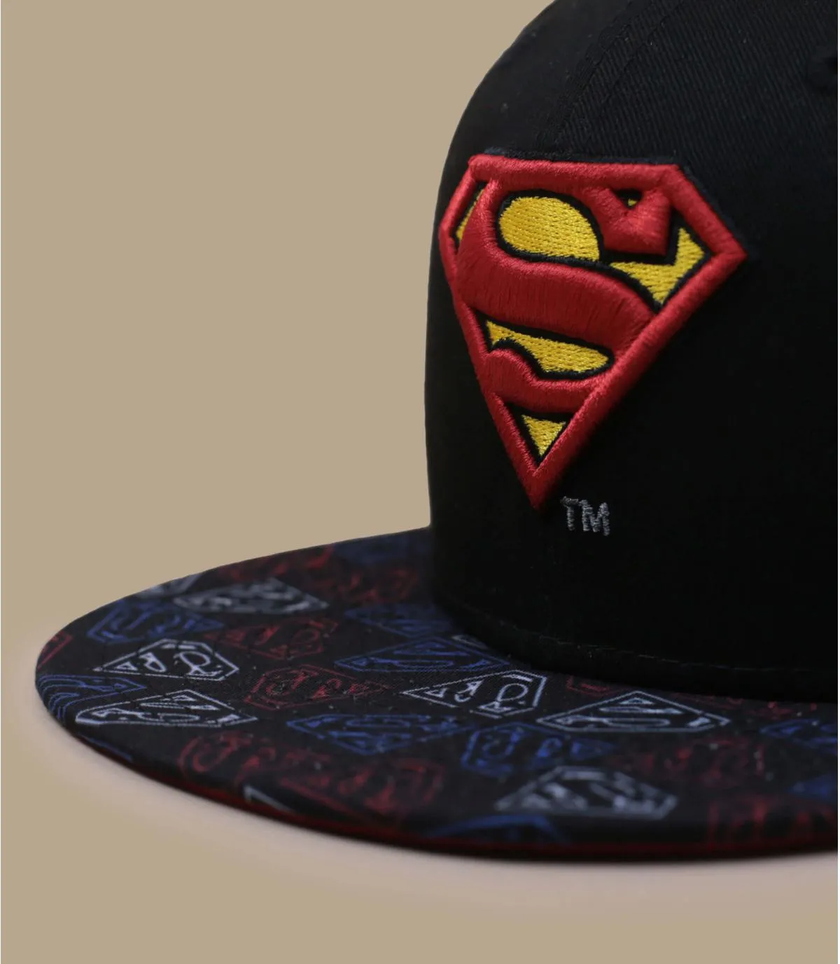 Cappello snapback bambino superman nero rosso  Cappellini Kid Super AOP 9Fifty Superman     