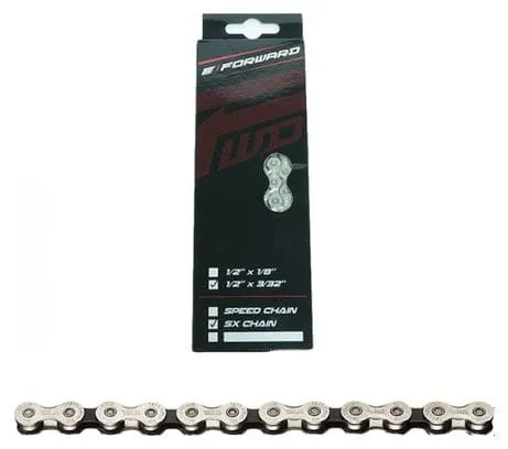 Catena in avanti SX Chain 116 maglie con innesto rapido argento