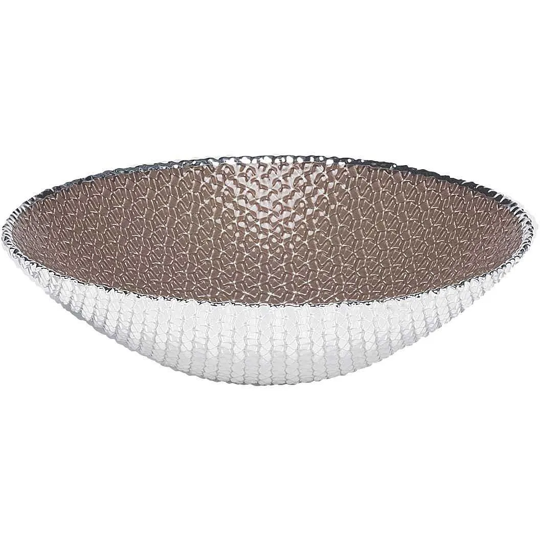 Ciotola Argenesi Diamante colore Beige, Grigio/Argento