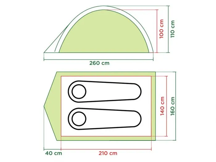 Coleman Darwin 2 Grey tenda a igloo