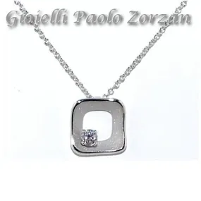 Collana con pendente Annamaria Cammilli in oro bianco e brillante ref. GPE2435W