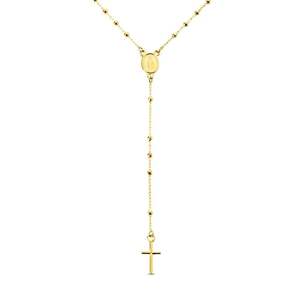 Collana Rosario Croce Holy Oro Giallo 375/1000 42 cm 1411703