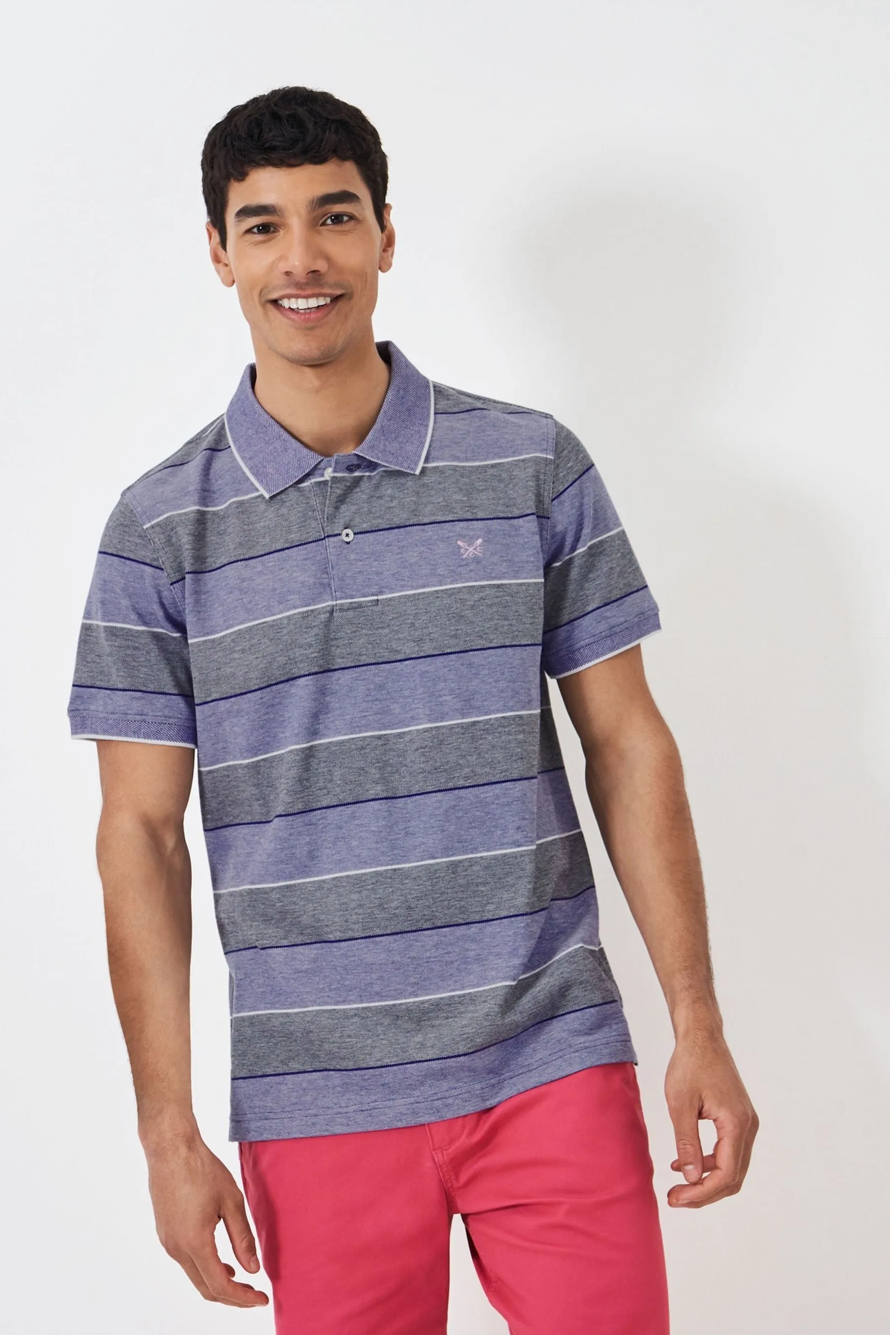 Crew Clothing - Heritage - Polo in A righe in piqué