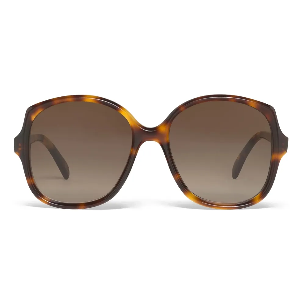Céline - Occhiali da Sole Squadrati S172 in Acetato - Avana Rosso - Occhiali da Sole - Céline Eyewear