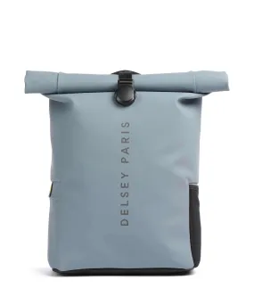  Delsey Paris Turenne Soft Zaino roll-top 15″ poliuretano riciclato blu-grigio  