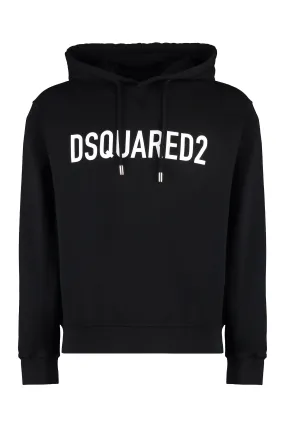 Dsquared2 Felpa con cappuccio e stampa logo