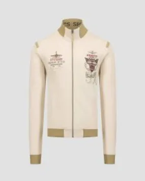 Felpa beige da uomo Aeronautica Militare