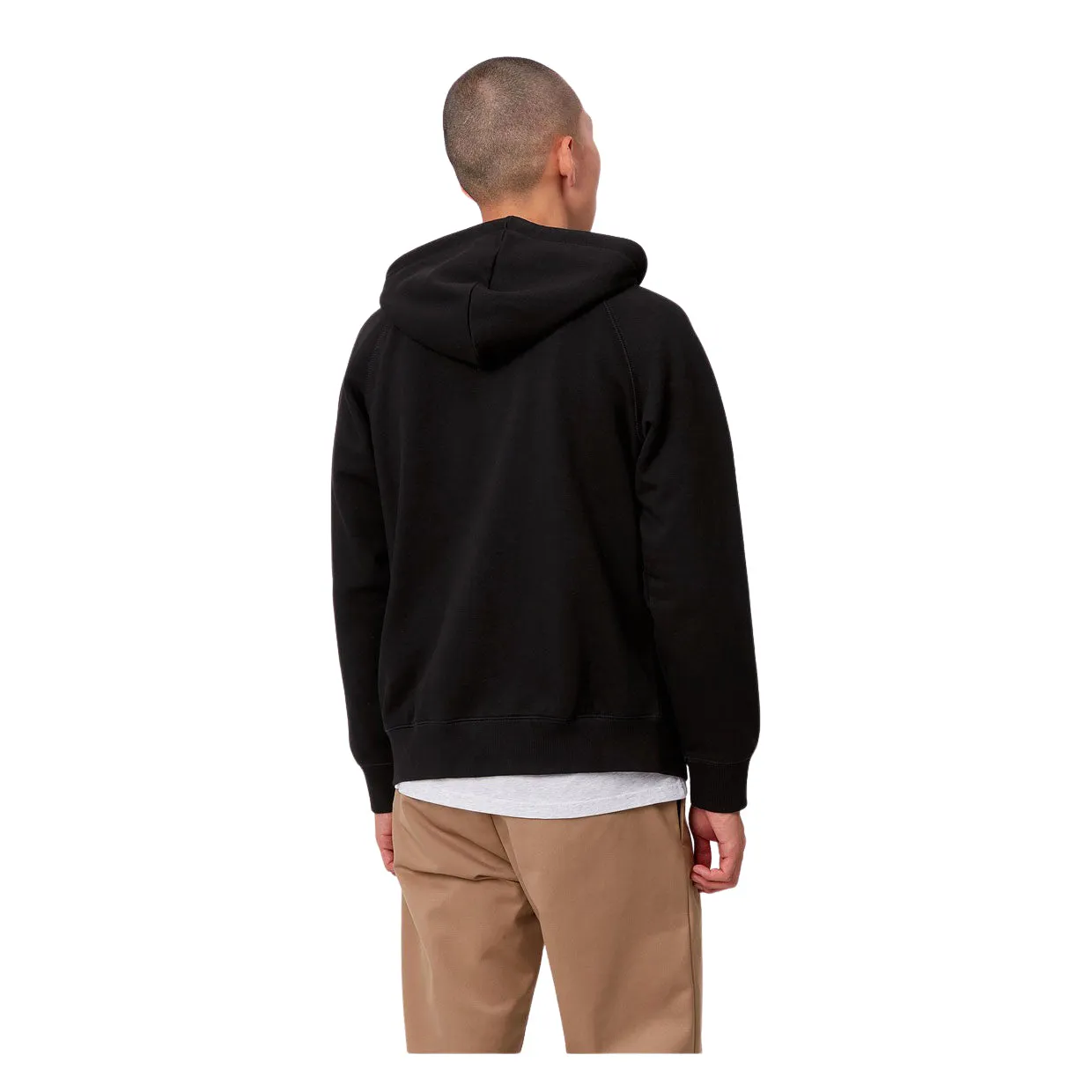 Felpa Carhartt WIP Hooded Chase Full Zip Nero