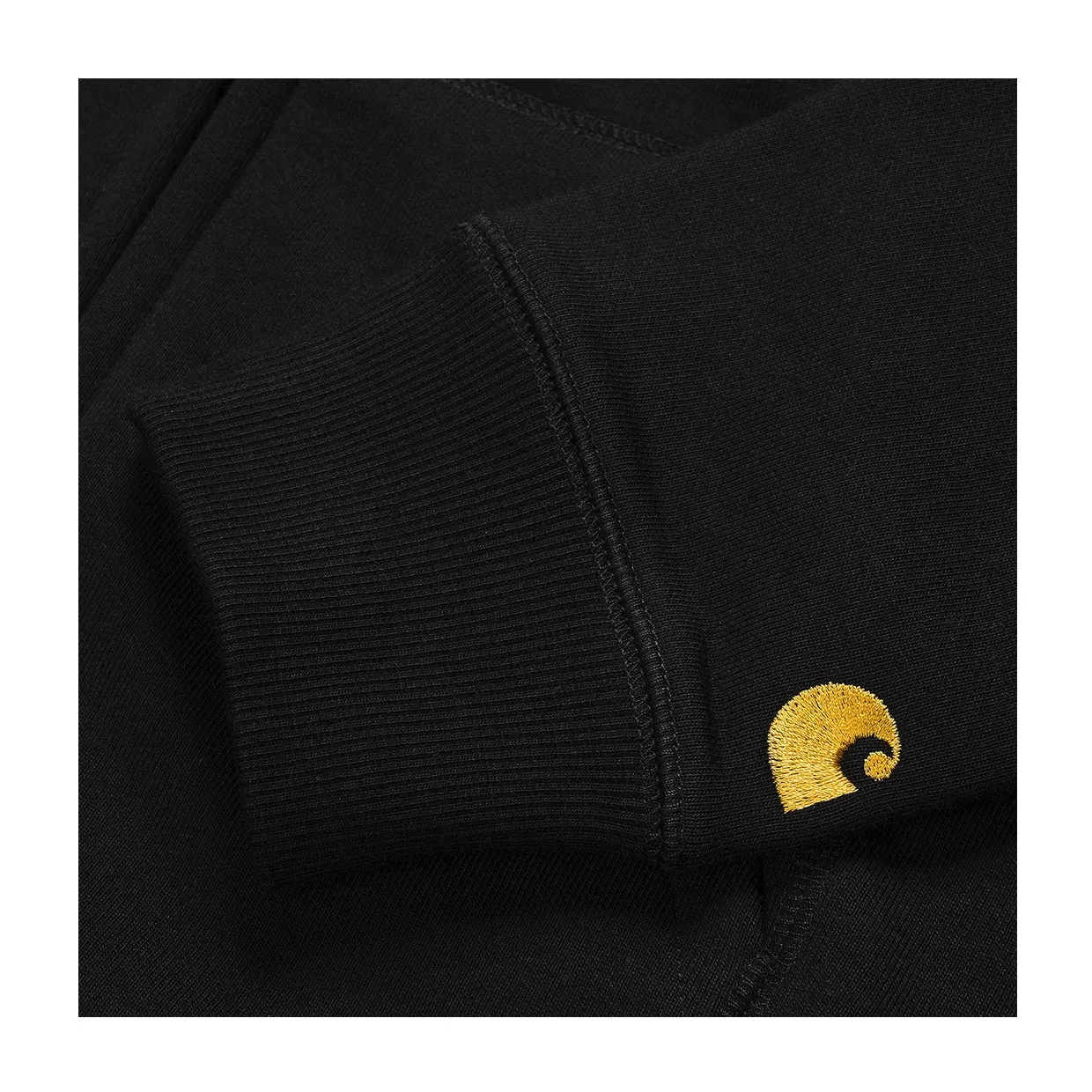 Felpa Carhartt WIP Hooded Chase Full Zip Nero