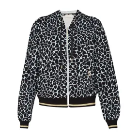 Felpa Donna Liu-Jo Sport Animalier Nero Multicolor