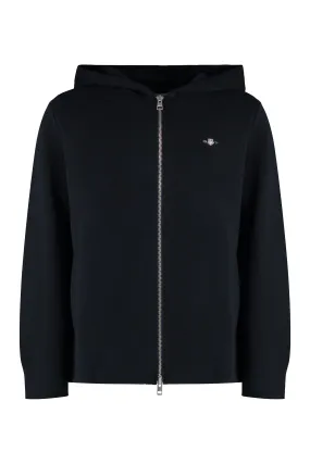 GANT Felpa in maglia con cappuccio e zip