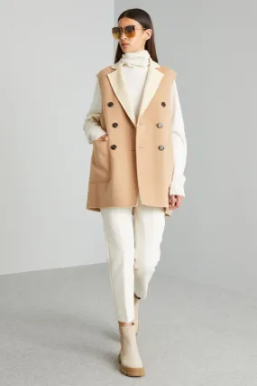 Gilet in doppio panno