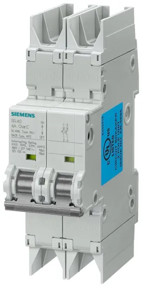 Interruttore magnetotermico Siemens, 2P 2A