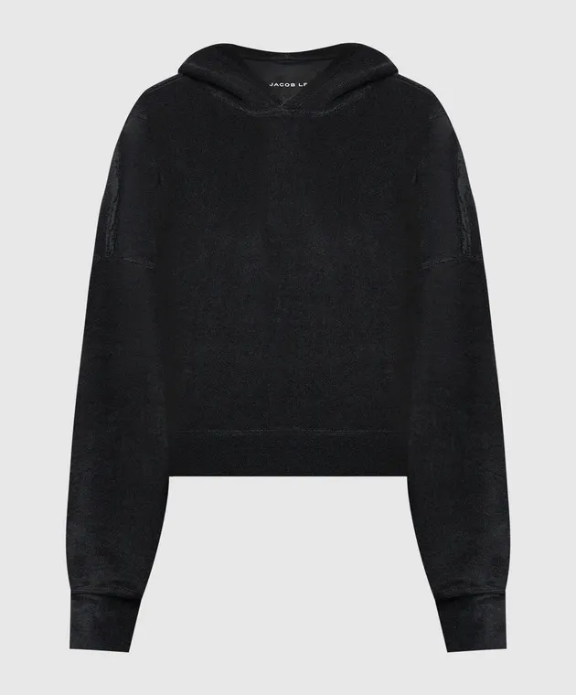 Jacob Lee Felpa con cappuccio nera WH10225B