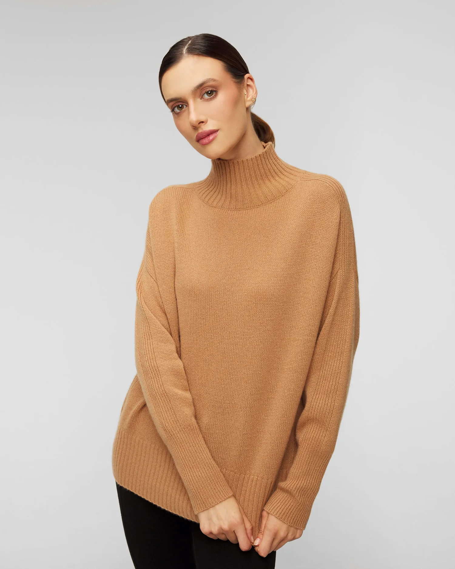 Maglione in cashmere da donna Allude Mockneck a collo alto 11156-44