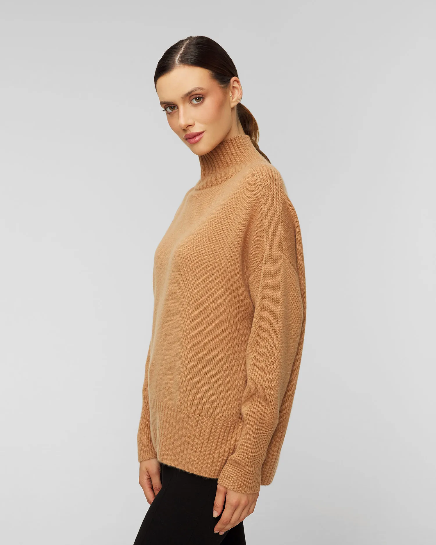 Maglione in cashmere da donna Allude Mockneck a collo alto 11156-44