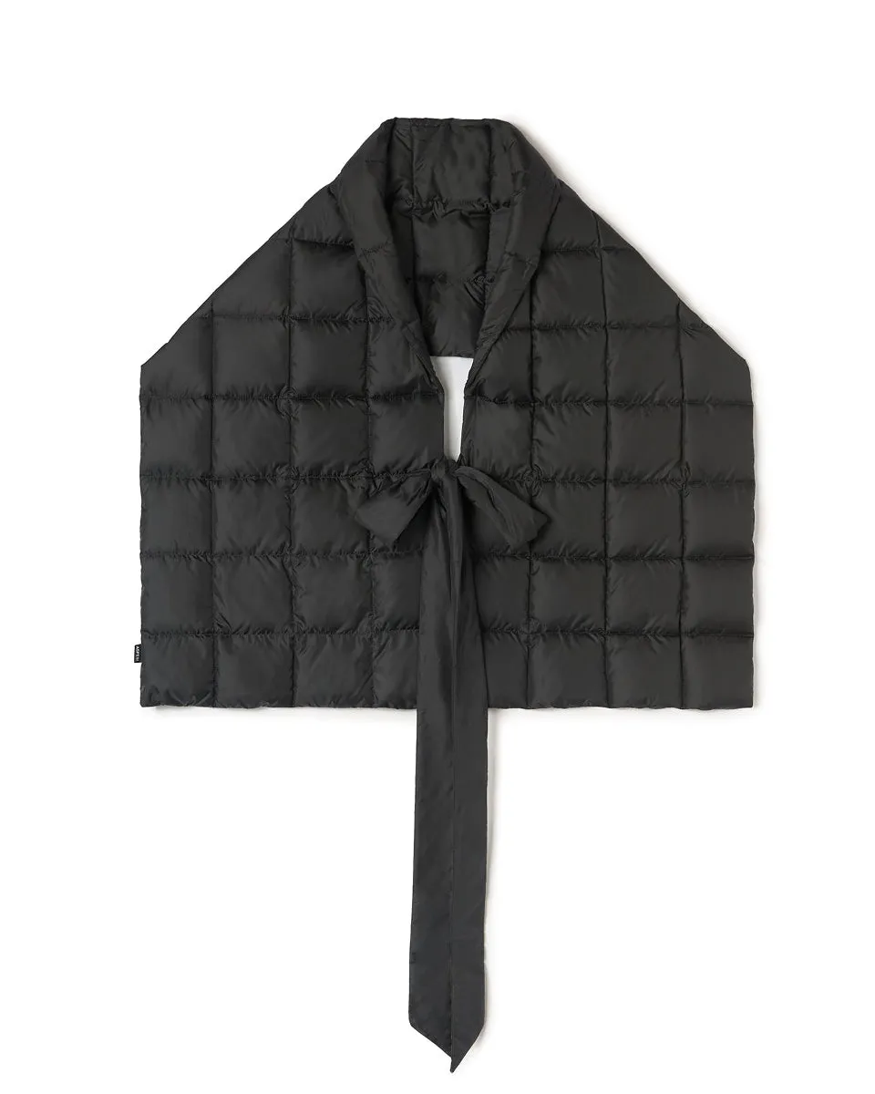 Maxi foulard piumino nero