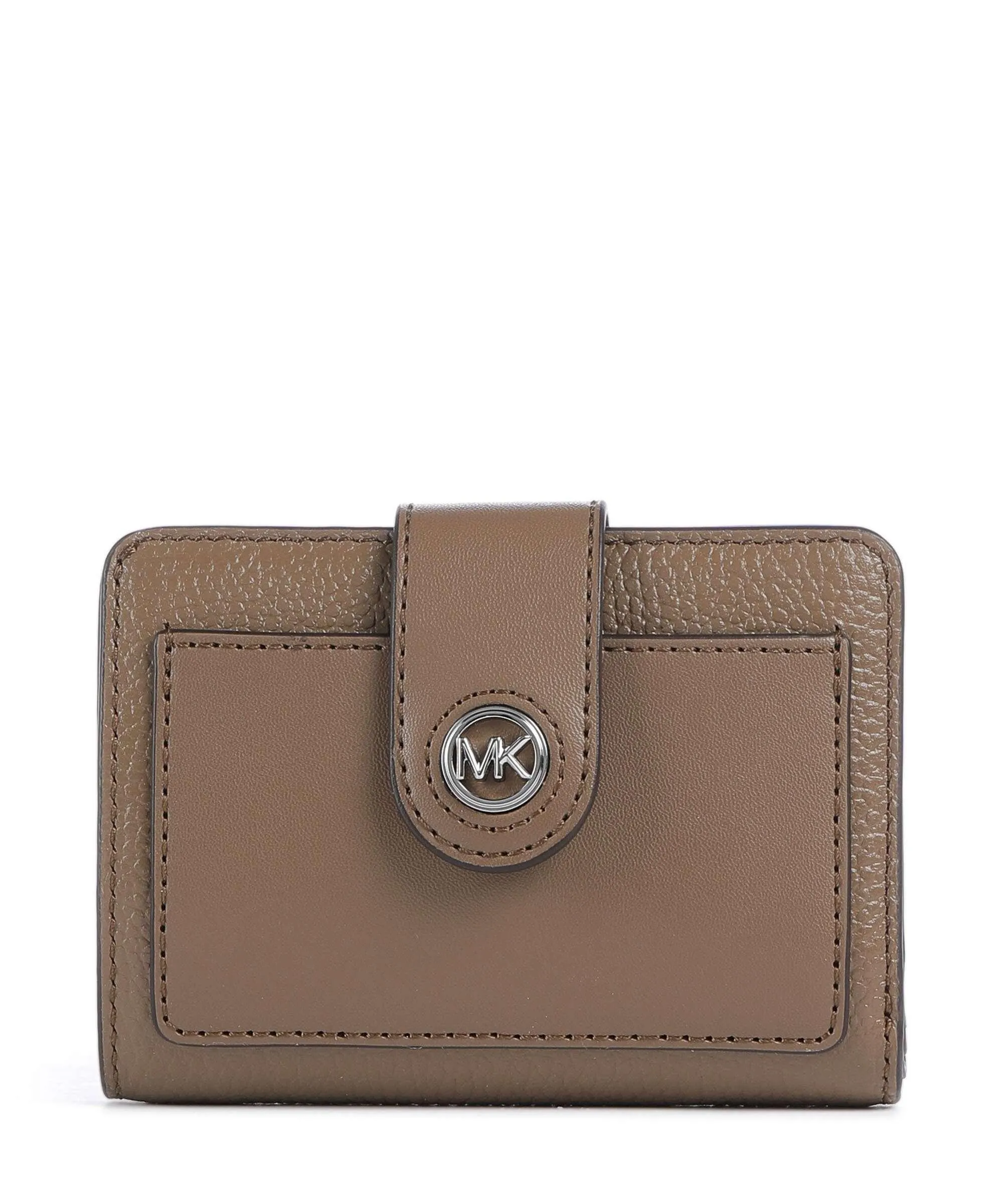  Michael Kors MK Charm Portafoglio pelle di vacchetta grana marrone  