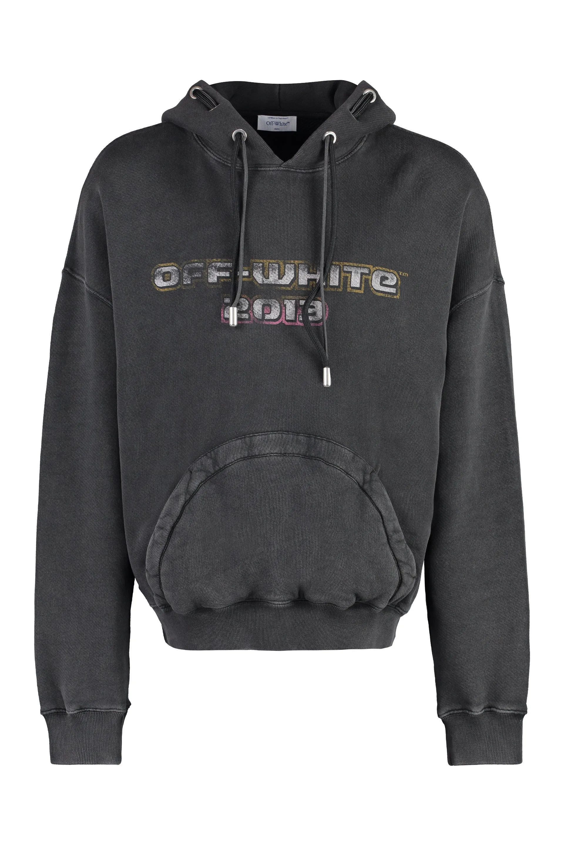 Off-White Felpa con cappuccio e stampa logo