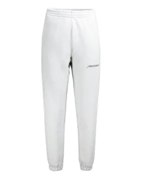 Pantalone tuta in felpa bianco ghiaccio