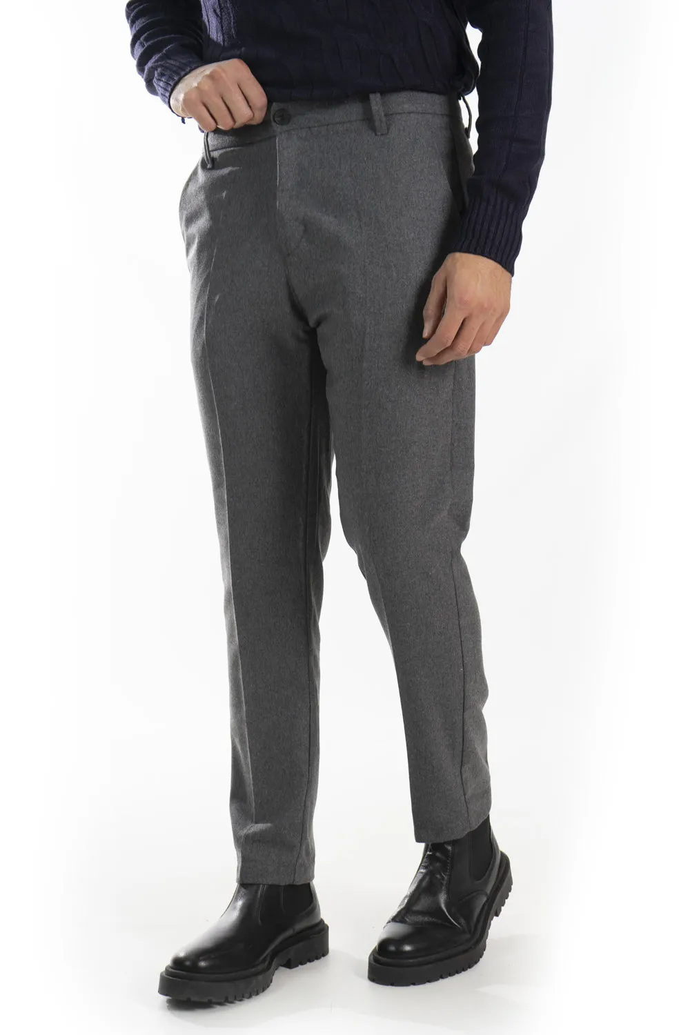 Pantalone Uomo Lana Bottone Centrale Art. Pt180
