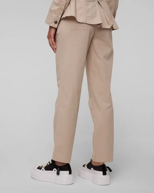 Pantaloni beige da donna Aeronautica Militare