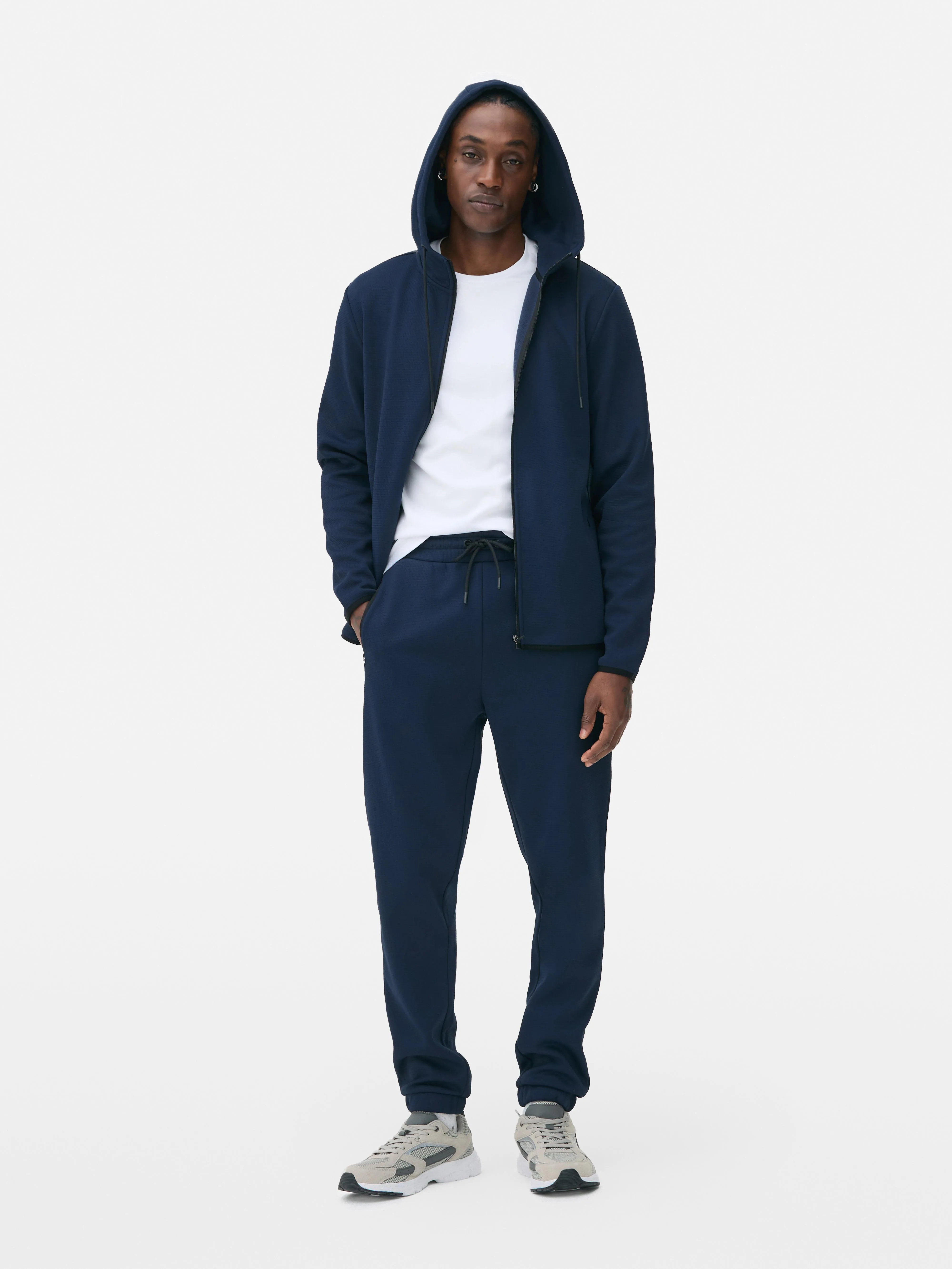 Pantaloni da tuta in pile strutturati
