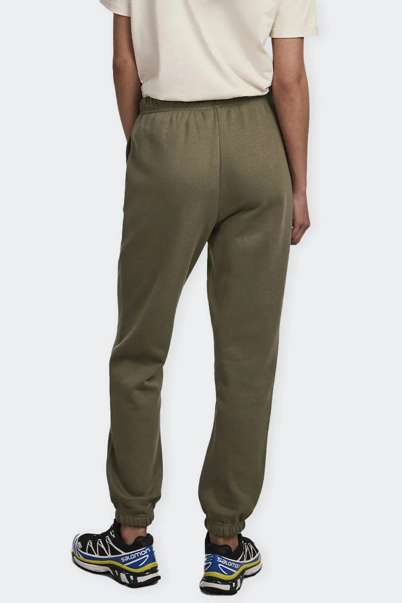 PANTALONI TUTA IN FELPA VERDE MILITARE