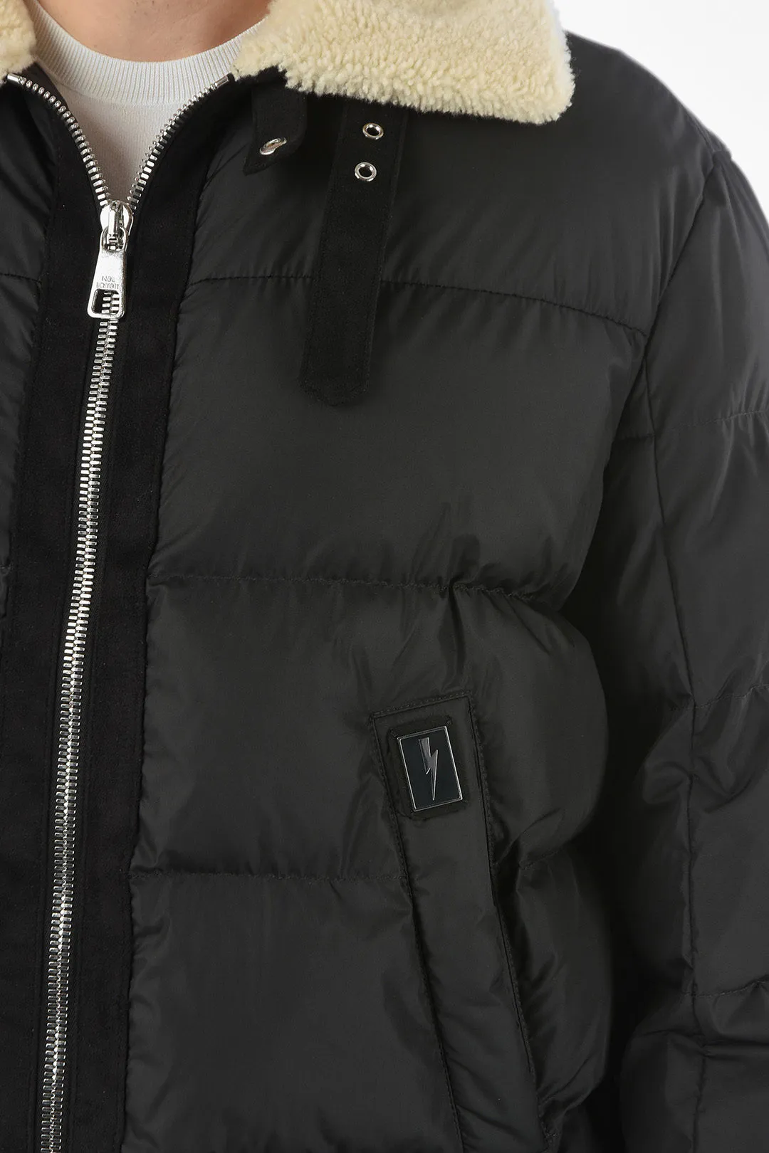 PENFIELD X NEIL BARRETT Giubbotto Imbottito con Colletto in Ecopelliccia