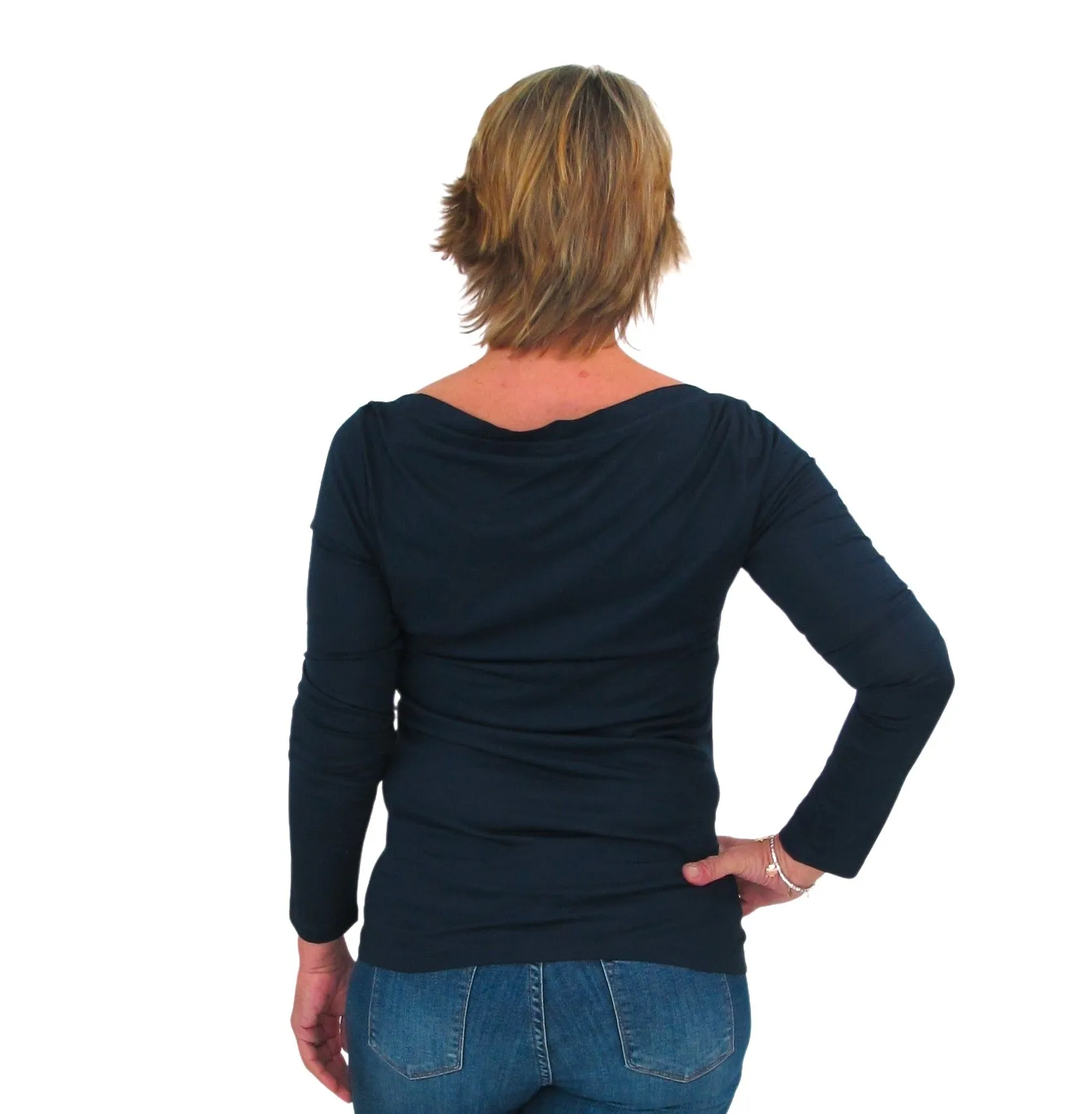 PEUTEREY t-shirt donna manica lunga NEW CALIFONG PED435999012004 215 BLU estate 2022