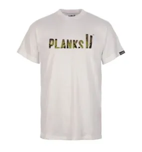 PLANKS Classic T-shirt a maniche corte (bianco) uomo