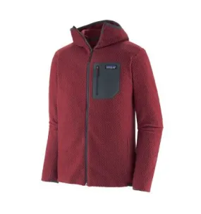 Polar Patagonia R1 Air Felpa con cappuccio e zip integrale (Sequoia Red) uomo