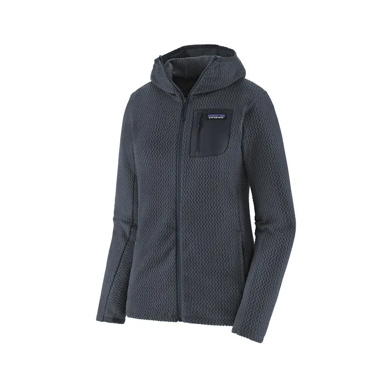 Polar Patagonia R1 Air Felpa con cappuccio e zip integrale (Smolder Blue) Donna