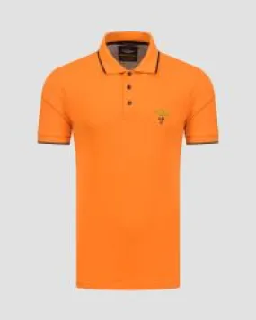 Polo arancione da uomo Aeronautica Militare