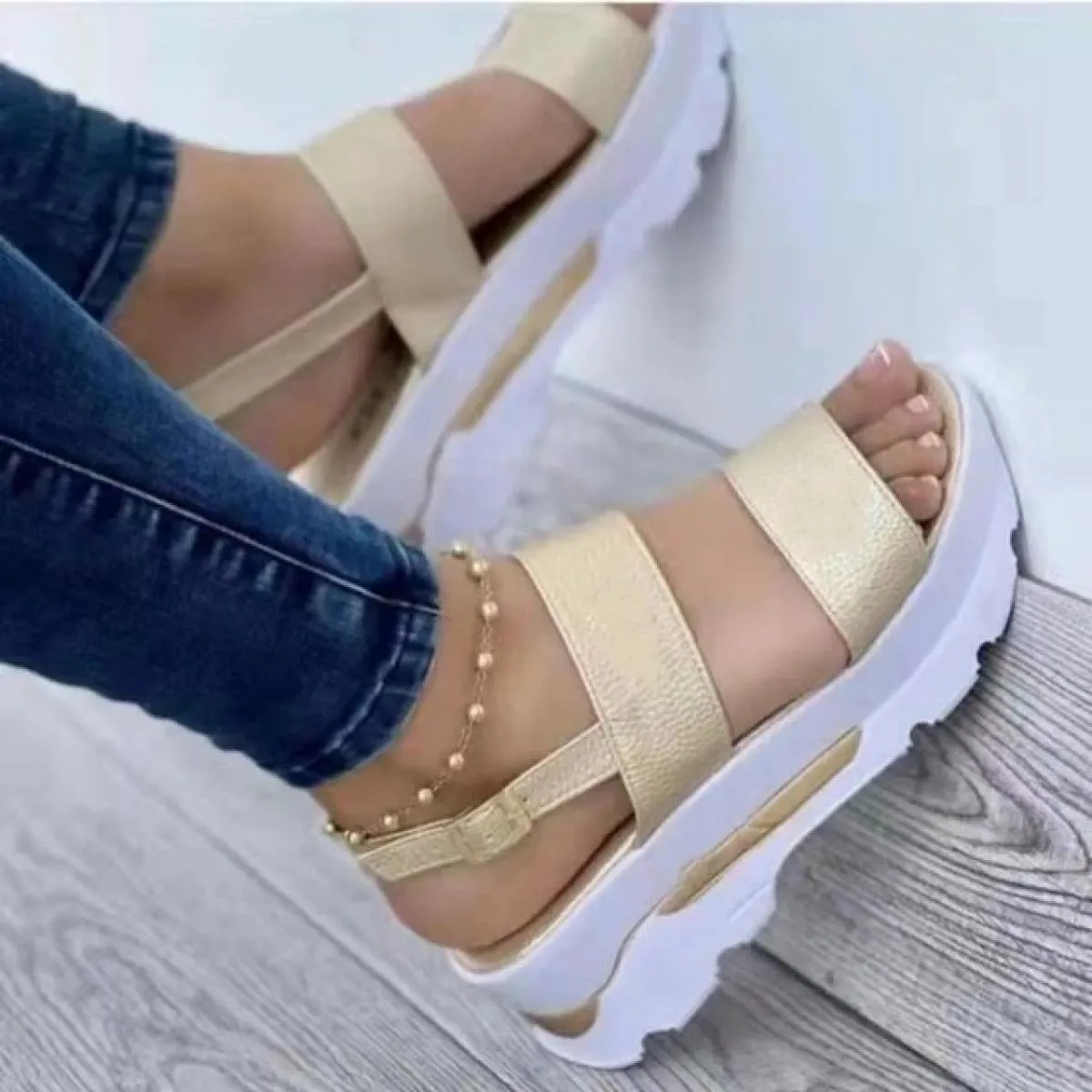 Scarpe da donna 2023 cinturino con fibbia di alta qualità sandali da donna sandali giornalieri estivi sandali con fondo spesso d