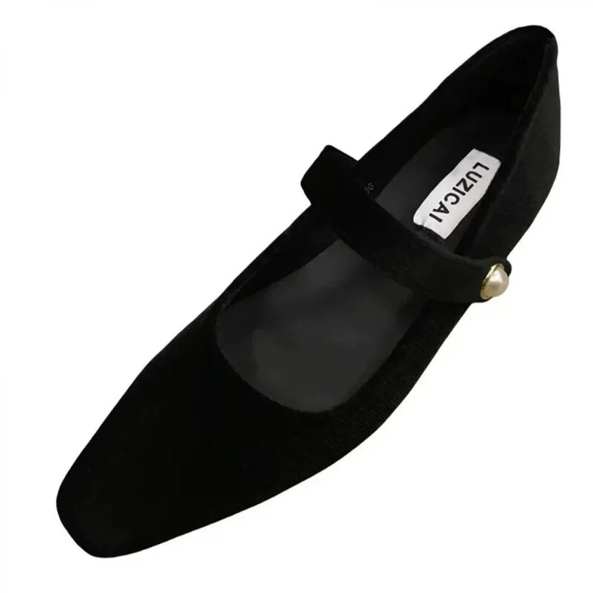 Scarpe primaverili da donna 2024 Scarpe da ballo con punta quadrata Moda lusso