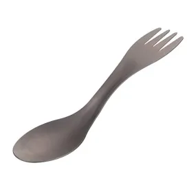 Spork in Titanio, Combinazione di Forchetta Cucchiaio 2 in 1 in Lega di Titanio Portatile da Esterno per Picnic in Campeggio in 