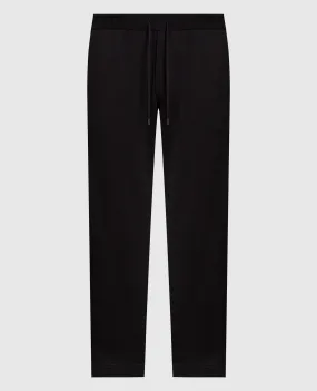 Stefano Ricci Pantaloni della tuta neri con logo ricamato K616272P3DF22228