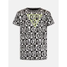 T-SHIRT A MANICHE CORTE BAMBINO GUESS