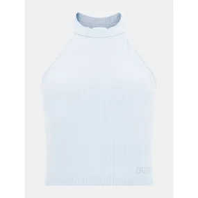 TOP IN MAGLIA INSERTO DI PIZZO DA DONNA GUESS
