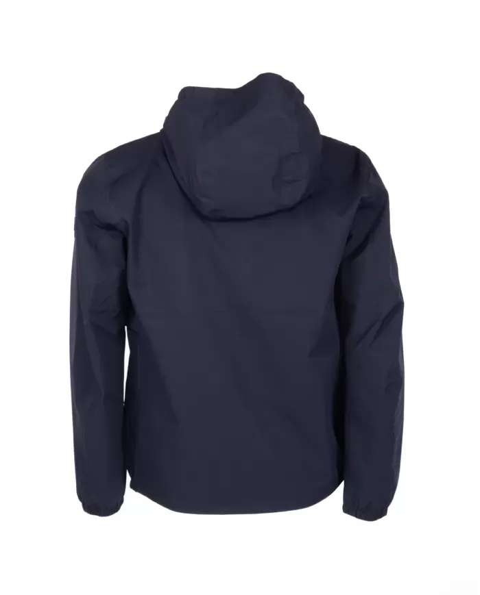 WOOLRICH Giacca Pacific impermeabile con cappuccio Melton blue